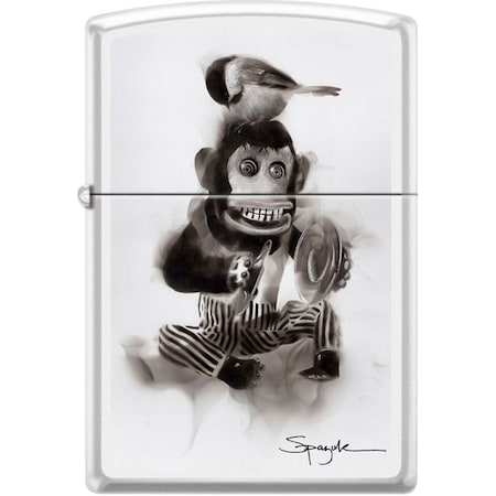 Zippo 2024 Zippo Steven Spazuk Monkey White Matte ZIP-214CI407047